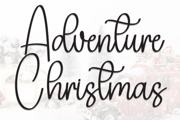 Adventure Christmas: A Cozy Handwritten Font for Holiday Branding