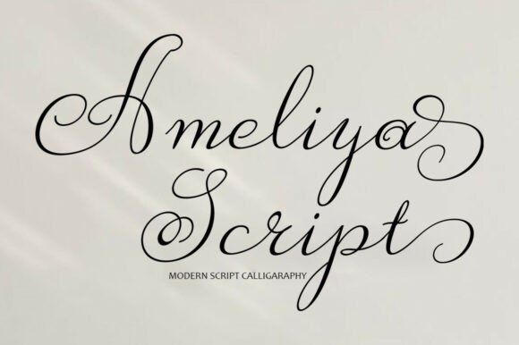 Ameliya Script: A Modern Handwritten Font for Elegant Editorial Design