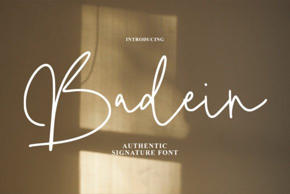 Badein: A Handwritten Script Font for Elegant Branding and Social Media Design
