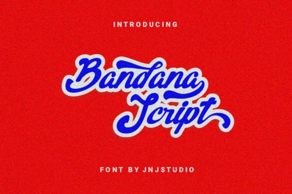 Bandana Script: A Handwritten Font for Elegant Craft and Product Design