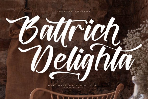 Battrich Delighta: The Elegant Handwritten Font for Crafters