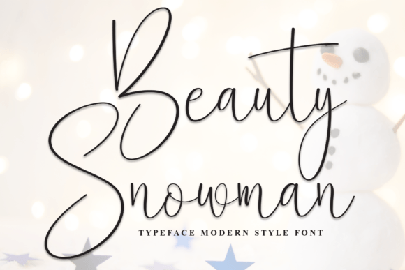 Beauty Snowman: A Festive Handwritten Font Review