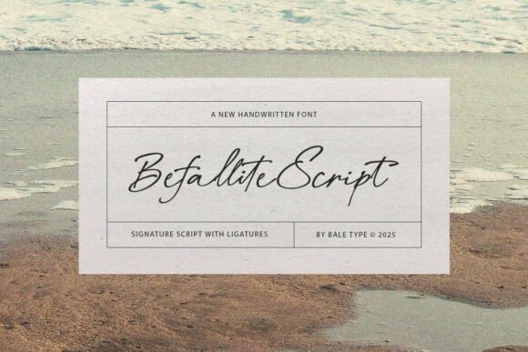 Befallite Script: A Graceful Handwritten Typeface for Digital Branding