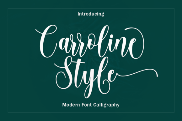 Carroline Style: A Modern Script Font for Crafters