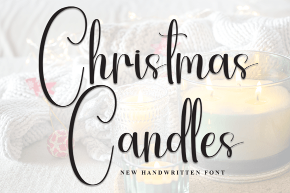 Christmas Candles: A Warm Handwritten Display Font