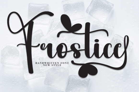 Frostice: A Sweet Handwritten Display Font