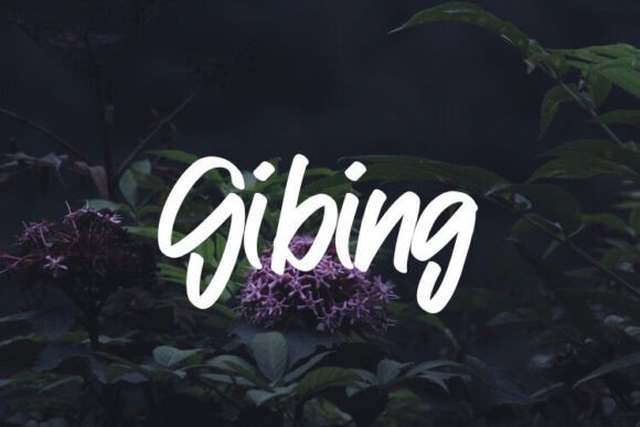 Gibing: A Versatile Script Handwritten Font for Branding