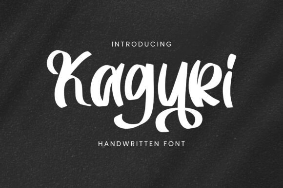 Kaguri: A Stylish Handwritten Font for Modern Brands