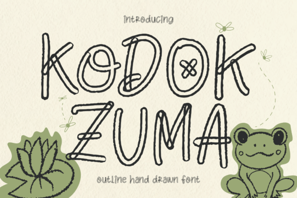 Kodok Zuma: A Playful Handwritten Font for Crafters