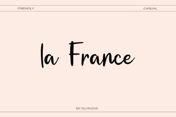 La France: A Premium Script Handwritten Font for Campaigns