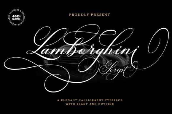 Lamborghini Script: Elevating Brand Elegance with Luxurious Typography