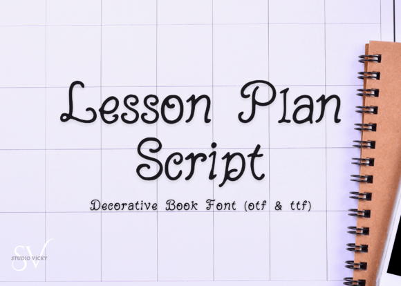 Lesson Plan Script: A Charming Handwritten Font for Creative Projects