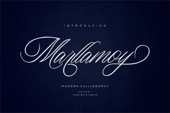 Marllamoy: A Modern Calligraphy Font for Editors