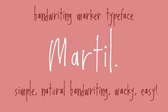 Martil: The Organic Marker Font for Web Design