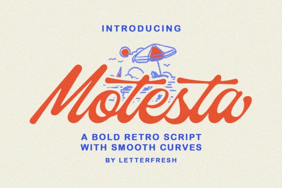 Motesta Script: A Modern Vintage Typeface for Digital Branding