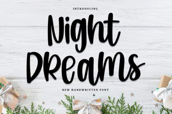 Night Dreams: A Refined Handwritten Font for Makers
