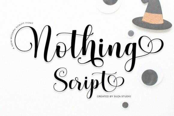Nothing Script: A Romantic Script Font for Creative Projects