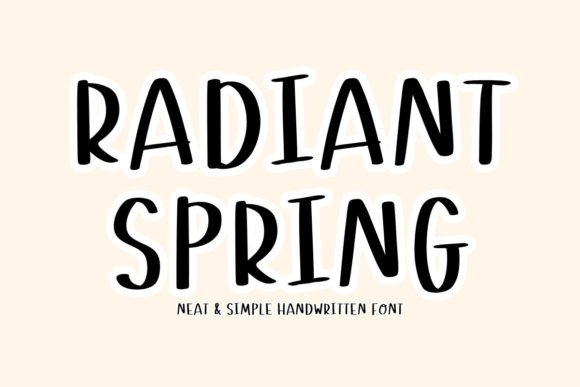 Radiantspring: A Whimsical Script Font for Business