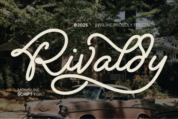Rivaldy Monoline Script Pro: A Stylish Font for Vintage-Inspired Branding and Promotional Design