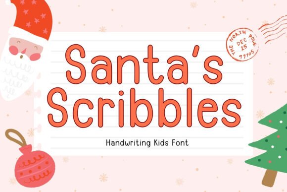 Santa s Scribbles: A Whimsical Script Font Review