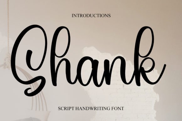 Shank: A Modern Script Handwritten Font for Makers