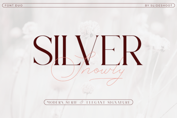Silver Snowly: The Elegant Duo Font for Marketers