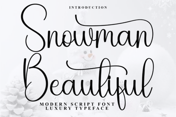 Snowman Beautiful: A Timeless Handwritten Font for Crafters
