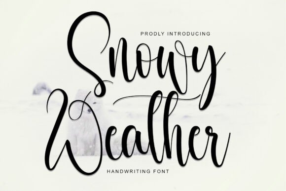 Snowy Weather: A Modern Handwritten Font for Business
