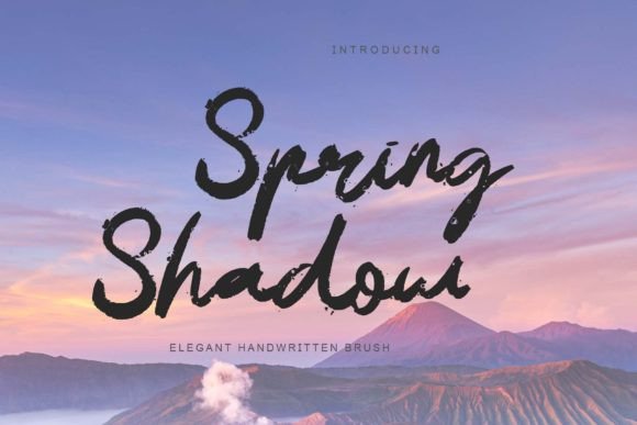 Spring Shadow: An Elegant Brush-Handwritten Font