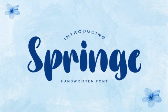 Springe: A Fresh Handwritten Font for Makers