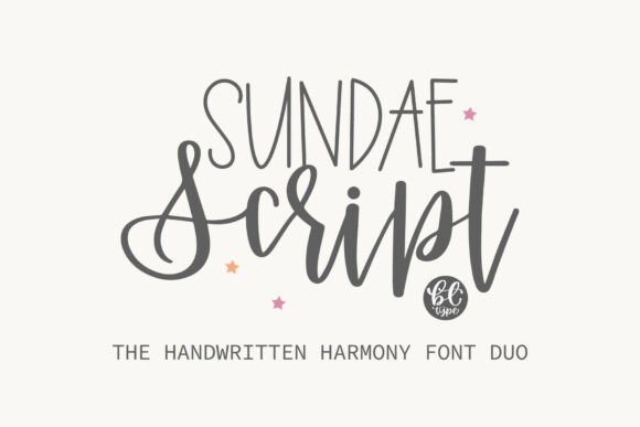 Sundae Script Duo: A Sweet Handwritten Font for Crafters and Makers