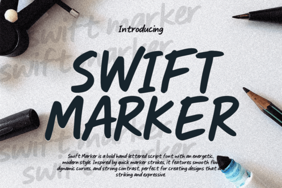 Swiftmarker Script: A Bold Handwritten Font for Dynamic Editorial Design