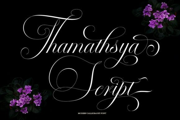 Thamathsya Script: A Luxurious Calligraphy Font for Elegant Branding