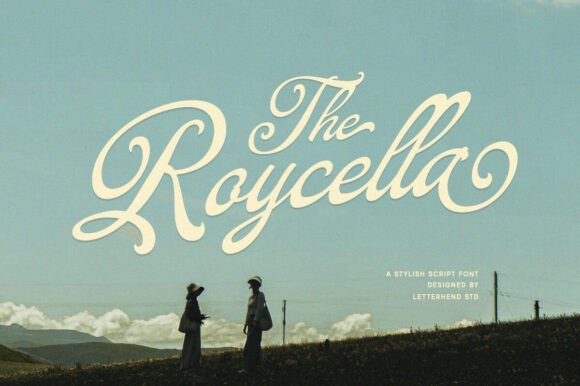 The Roycella Script: Elegant Vintage Font for Creative Projects